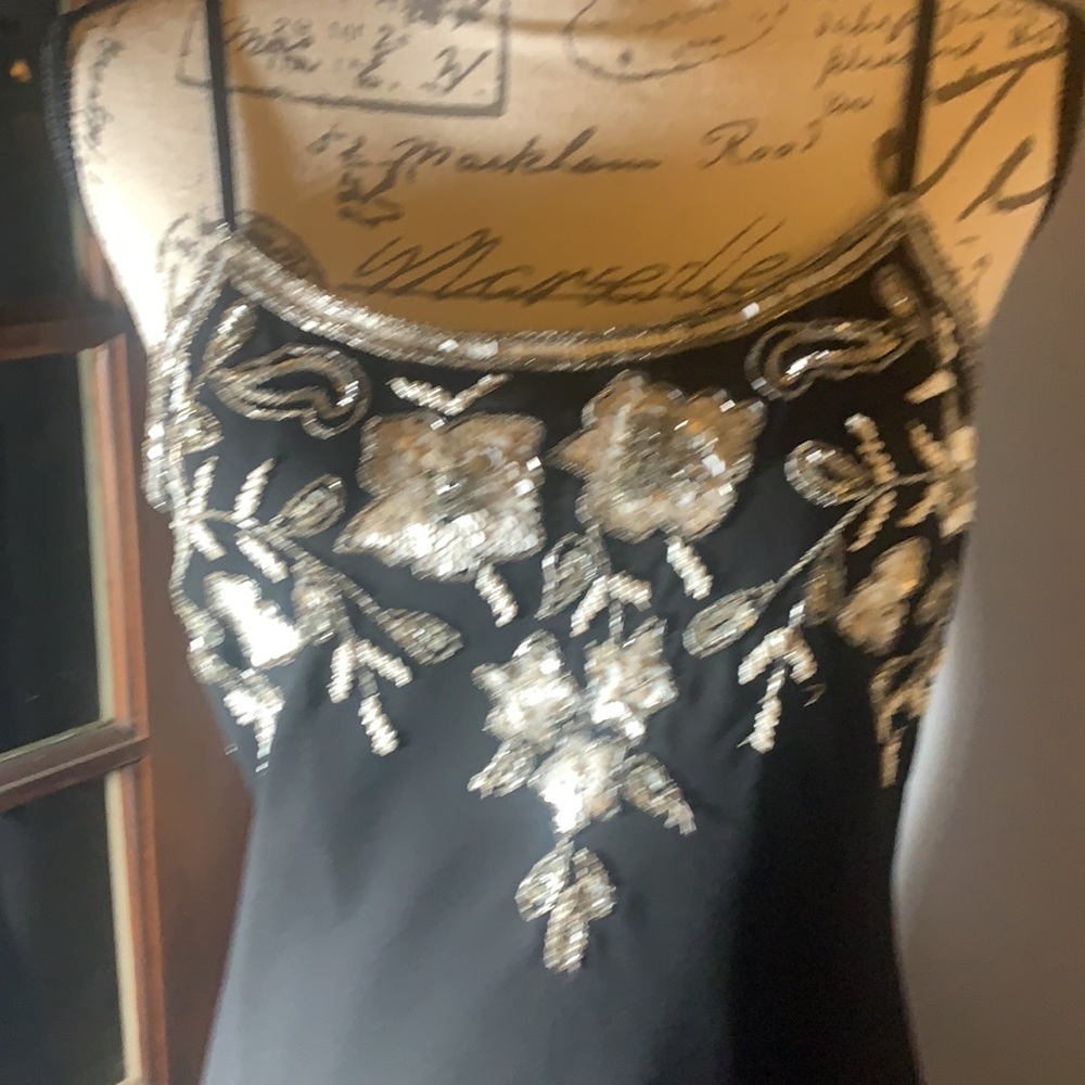 Black Beaded Salsa Dress - Picture 6 of 7